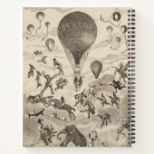 Franse reclame voor ballonfabrikant notitieboek (Achterkant)