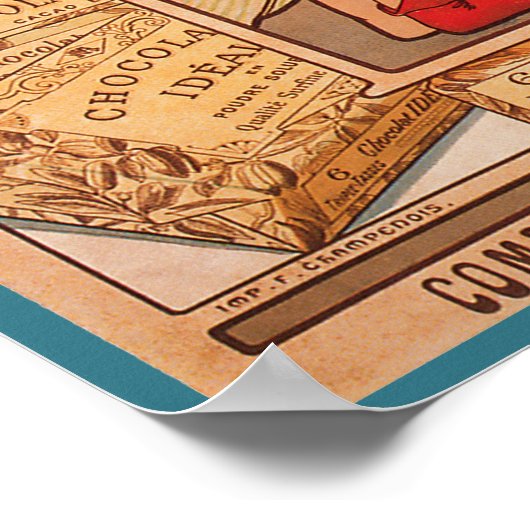 Franse reclame voor chocolade poster (Hoek)