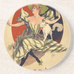  Franse reclame Zandsteen Onderzetter