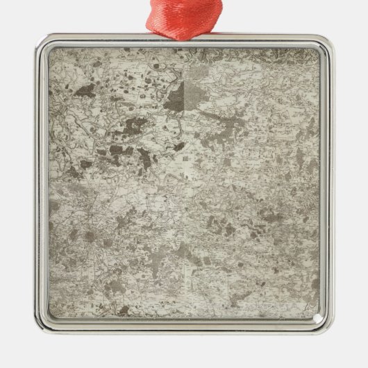 Franse regio Parijs Metalen Ornament (Voorkant)