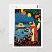  Franse reis uit de jaren 20 van de Vichy Briefkaart (Voorkant / Achterkant)