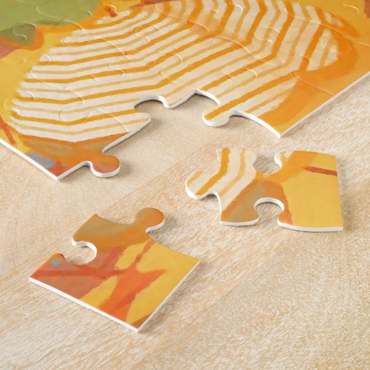 Franse reisillustratie van rivierbedekking Legpuzzel (Zijkant)