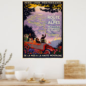 Franse reiskaart - Posters voor het reizen met de  (Keuken)