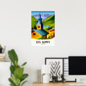 Franse reisposter Alps Poster (Thuiskantoor)