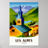Franse reisposter Alps Poster (Voorkant)