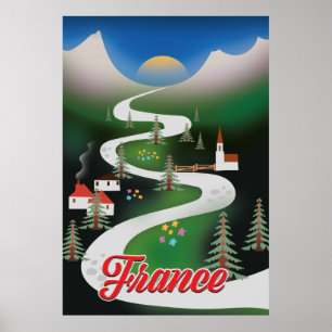 Franse  reisposter. poster