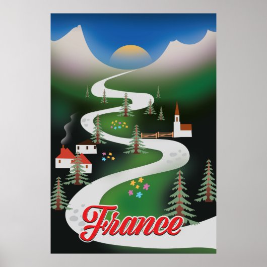 Franse  reisposter. poster (Voorkant)