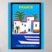  Franse reisposter Riviera Poster (Voorkant)