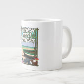 Franse reisposter West Indies Beach Grote Koffiekop (Voorkant rechts)