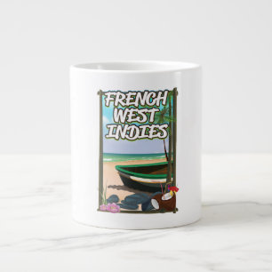 Franse reisposter West Indies Beach Grote Koffiekop