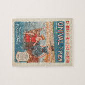 Franse reisposter zeezeildames Puzzle Legpuzzel (Horizontaal)