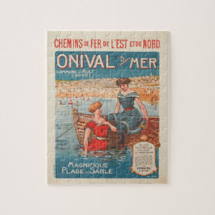 Franse reisposter zeezeildames Puzzle Legpuzzel