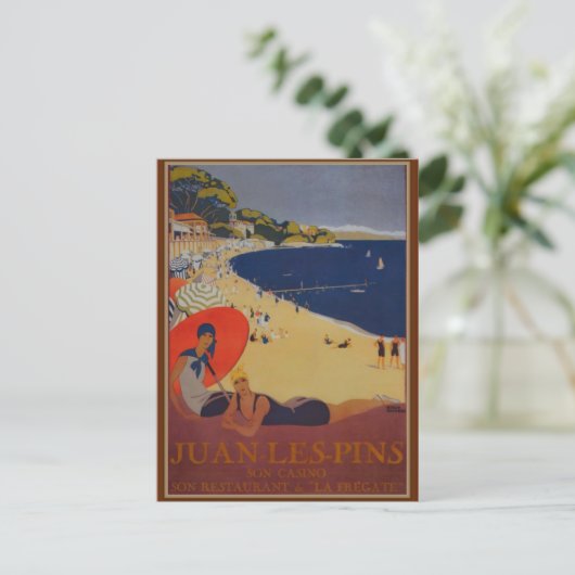  Franse reisreclame Briefkaart (Staand voorkant)