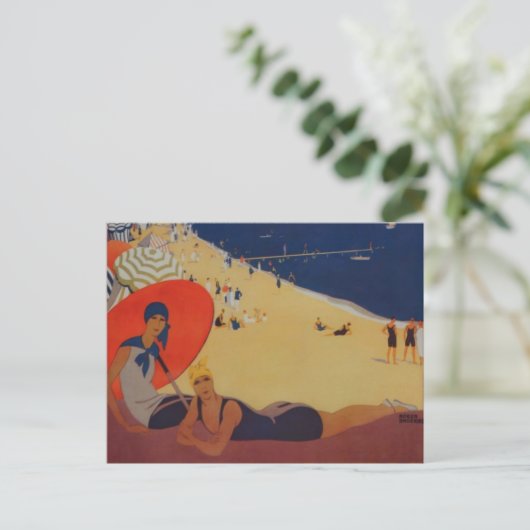  Franse reisreclame Briefkaart (Staand voorkant)