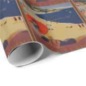 Franse reisreclame Cadeaupapier (Rol Hoek)