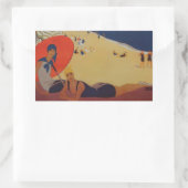 Franse reisreclame Rechthoekige Sticker (Tas)