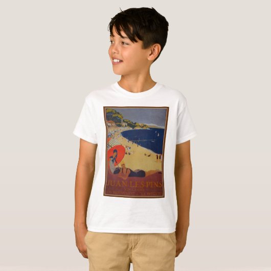  Franse reisreclame T-shirt (Voorkant volledig)