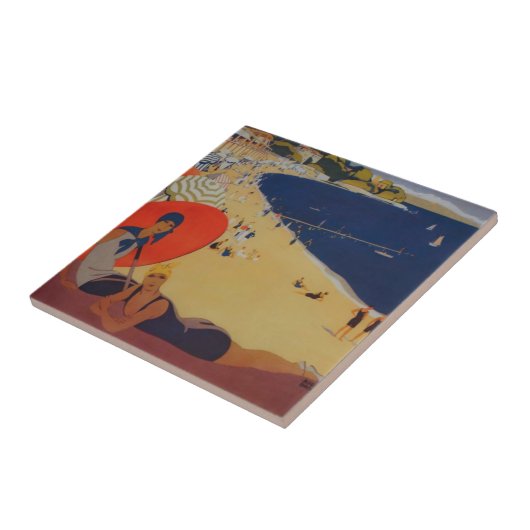  Franse reisreclame Tegeltje (Zijkant)