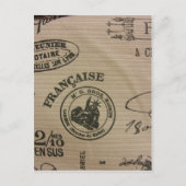Franse reisstempels briefkaart (Voorkant)