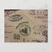 Franse reisstempels briefkaart (Voorkant)