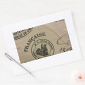 Franse reisstempels rechthoekige sticker (Envelop)