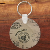 Franse reisstempels sleutelhanger (Voorkant)