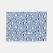 Franse Reizen Fransen KiniArt Fleece Deken (Voorkant (Horizontaal))