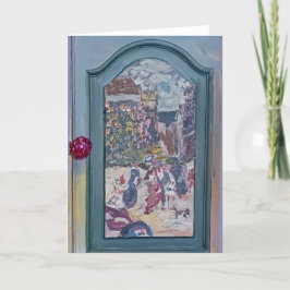 FRANSE RENOIR STIJL KAST DEUREN FEESTDAGEN KAART