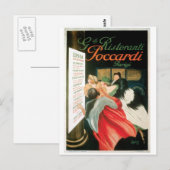 Franse Restaurants  Food and Art Briefkaart (Voorkant / Achterkant)