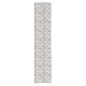 Franse Retro Bloemtegeltable Runner Korte Tafelloper (Voorkant)