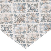 Franse Retro Bloemtegeltable Runner Korte Tafelloper (Hoek)
