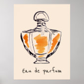 Franse reuzenfles van Eau de parfum Poster (Voorkant)