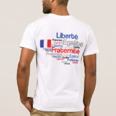 Franse revolutie - Liberté, Égalité, Fraternité T-shirt (Achterkant)