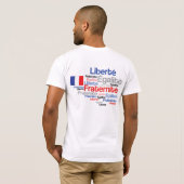 Franse revolutie - Liberté, Égalité, Fraternité T-shirt (Achterkant volledig)