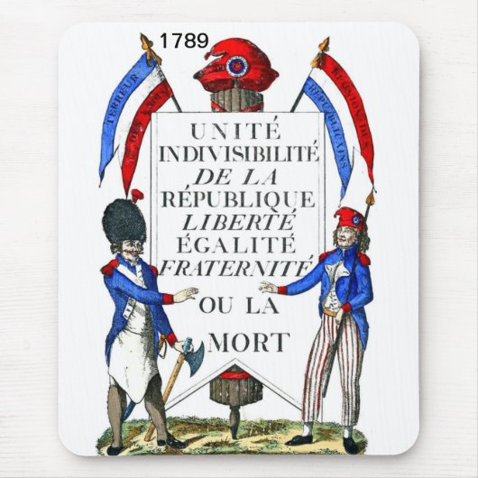 Franse Revolutie Mousepad Muismat (Voorkant)