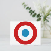 Franse Revolutie Roundel France Cocarde Tricolore Briefkaart (Staand voorkant)