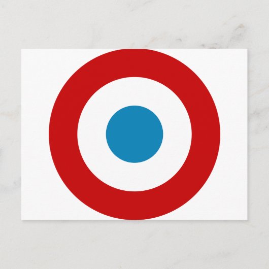 Franse Revolutie Roundel France Cocarde Tricolore Briefkaart (Voorkant)