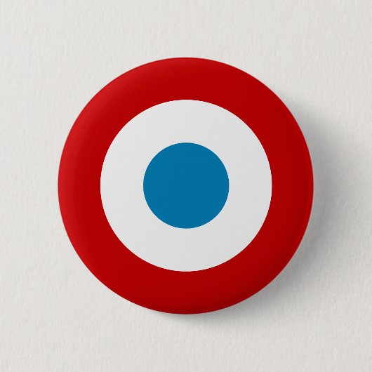 Franse Revolutie Roundel France Cocarde Tricolore Ronde Button 5,7 Cm (Voorkant)