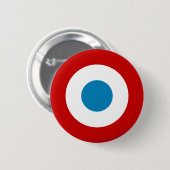 Franse Revolutie Roundel France Cocarde Tricolore Ronde Button 5,7 Cm (Voorkant /achterkant)