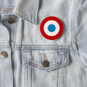 Franse Revolutie Roundel France Cocarde Tricolore Ronde Button 5,7 Cm (In situ)