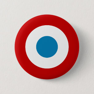 Franse Revolutie Roundel Frankrijk Cocarde Ronde Button 5,7 Cm