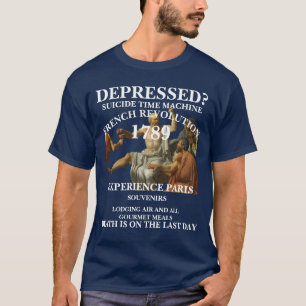 FRANSE REVOLUTIE TIJD MACHINE VAKANTIE 1789 T-SHIRT