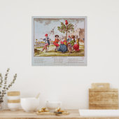 Franse revolutionairen dansen de carmagnole poster (Keuken)