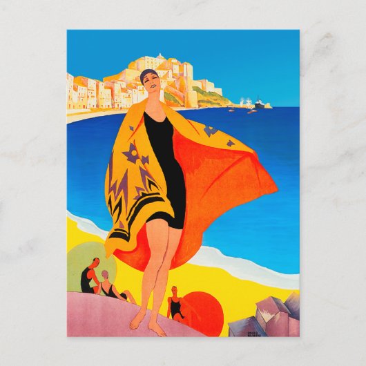 "Franse Rivièra" Briefkaart (Voorkant)