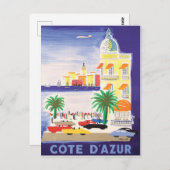 Franse riviera briefkaart (Voorkant / Achterkant)