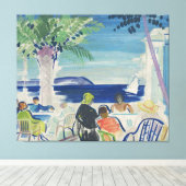 Franse Rivièra Canvas Afdruk (Insitu (Houten vloer))