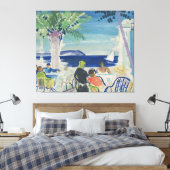 Franse Rivièra Canvas Afdruk (Insitu (Slaapkamer))
