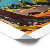 Franse Riviera, Frankrijk Art Deco Poster (Hoek)