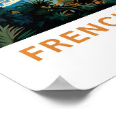 Franse Riviera Frankrijk Reisprint Poster (Hoek)