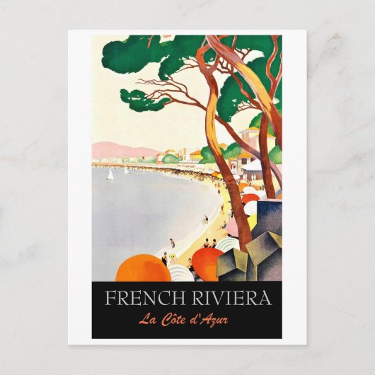 Franse riviera, kustlijn, Frankrijk Briefkaart (Voorkant)